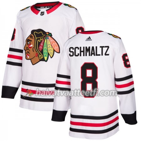 Miesten NHL Chicago Blackhawks Pelipaita Nick Schmaltz 8 Adidas 2017-2018 Valkoinen Authentic Miesten NHL Chicago Blackhawks Pelipaita Nick Schmaltz 8 Adidas 2017-2018 Valkoinen Authentic